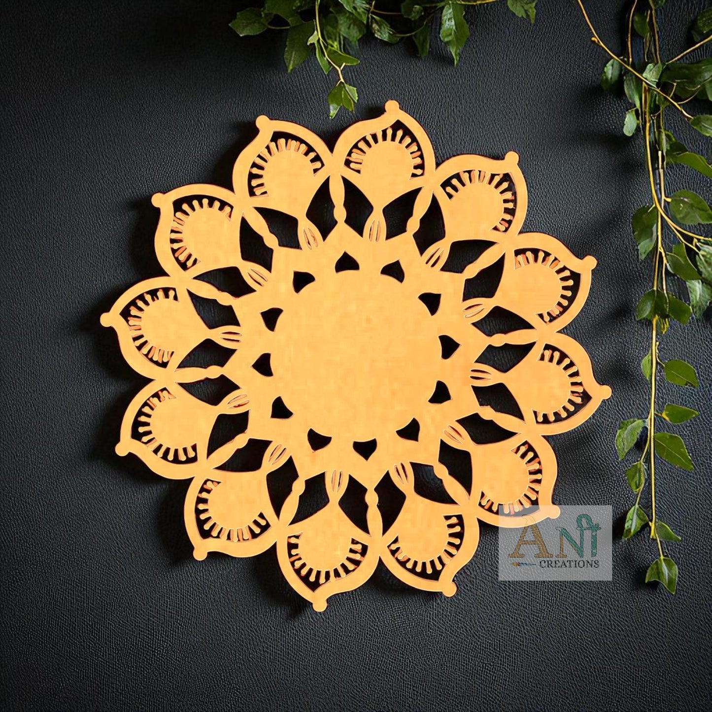 Mandala Base Cutout MDF Design 9 (Copy)