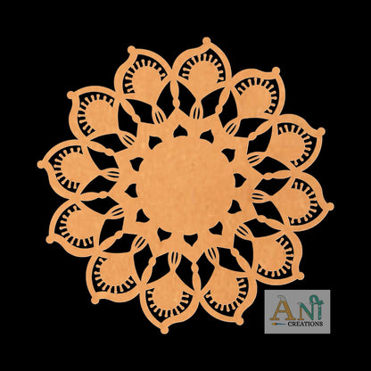 Mandala Base Cutout MDF Design 9 (Copy)