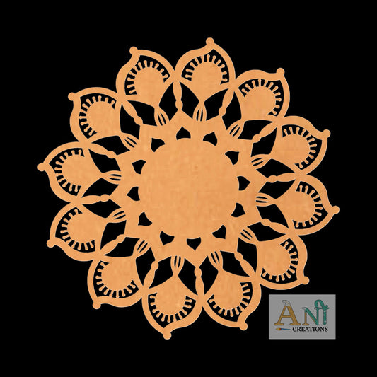 Mandala Base Cutout MDF Design 9