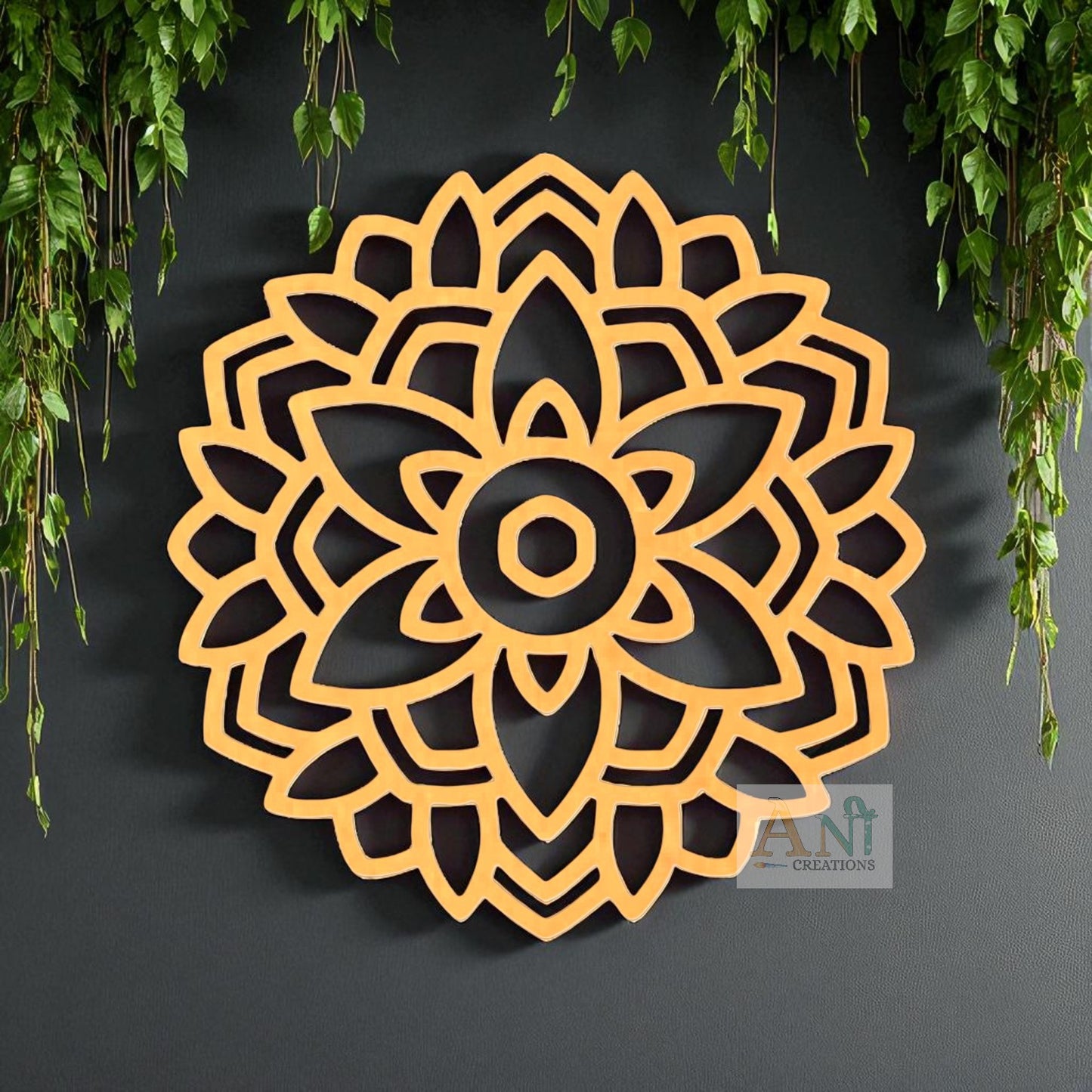 Mandala Base Cutout MDF Design 10