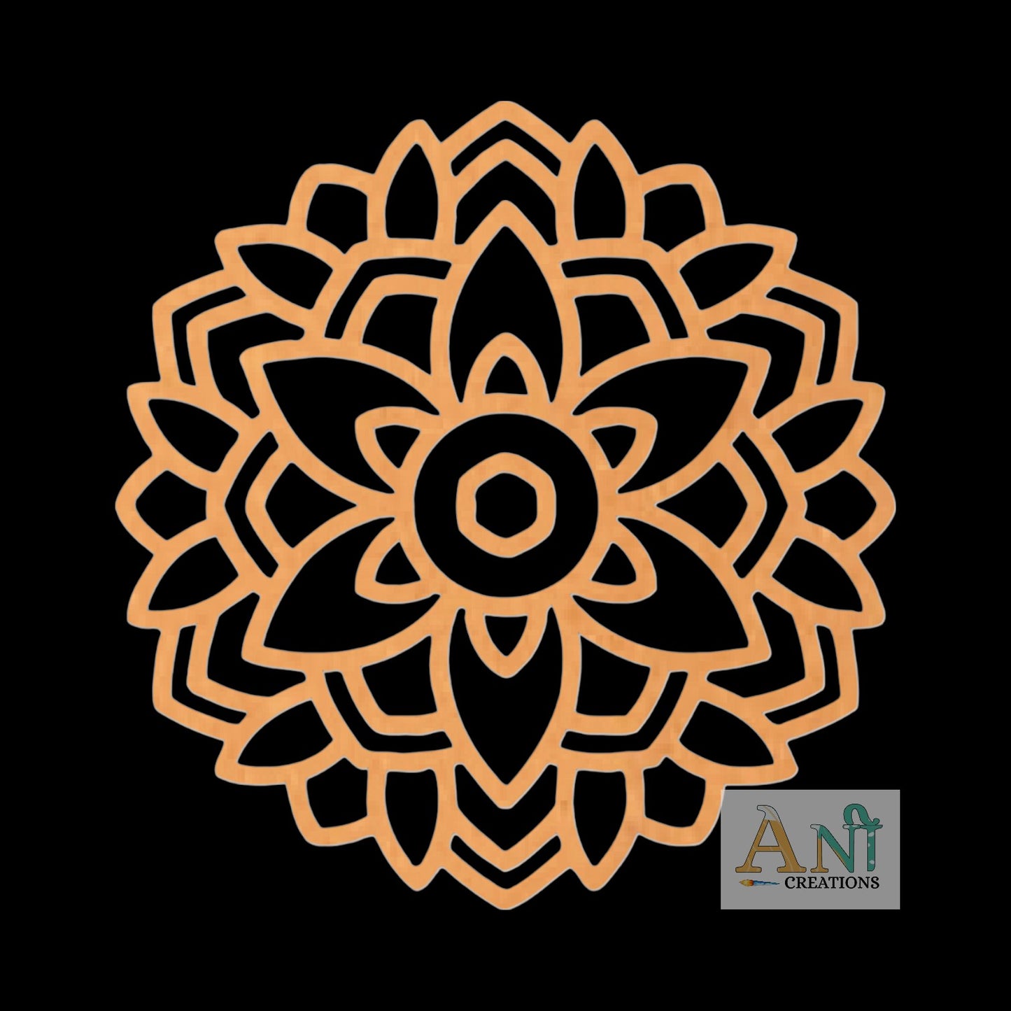 Mandala Base Cutout MDF Design 10