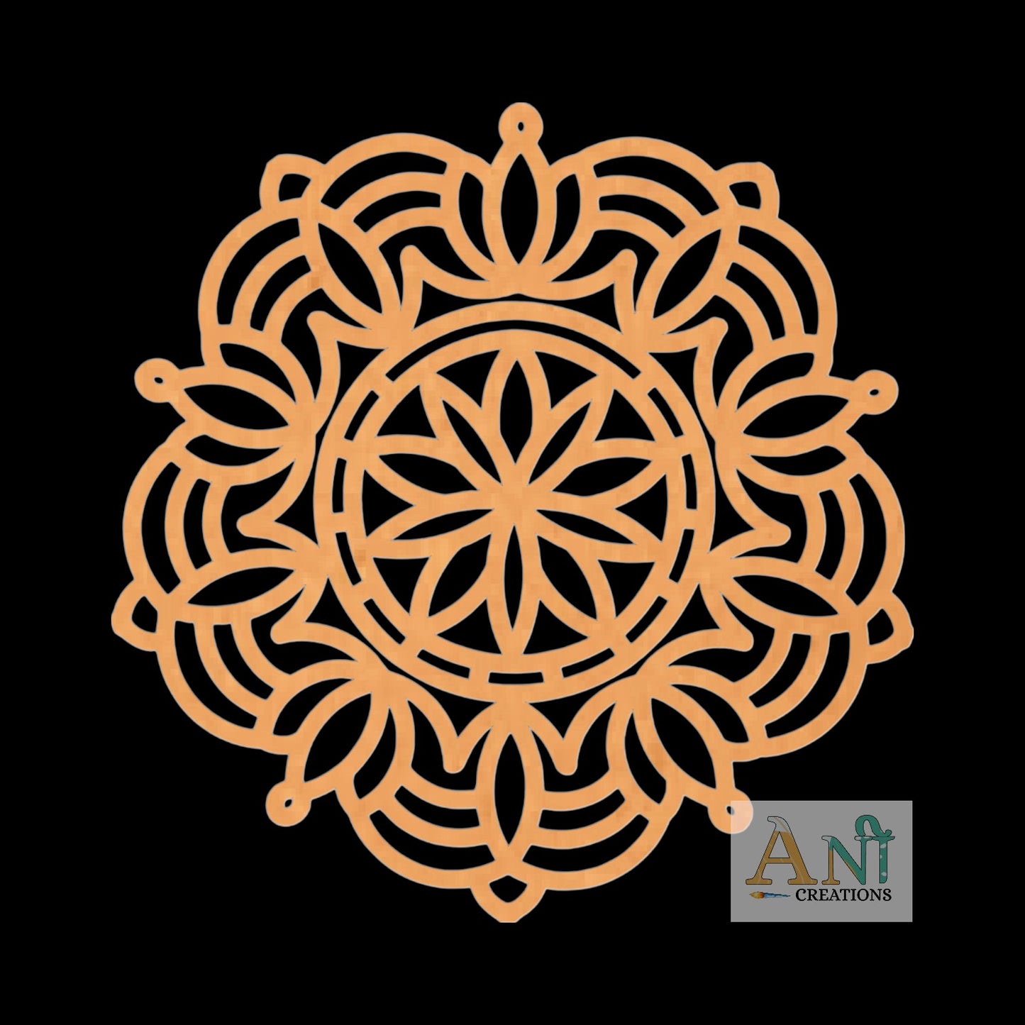 Mandala Base Cutout MDF Design 11
