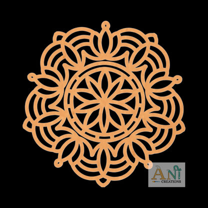 Mandala Base Cutout MDF Design 11