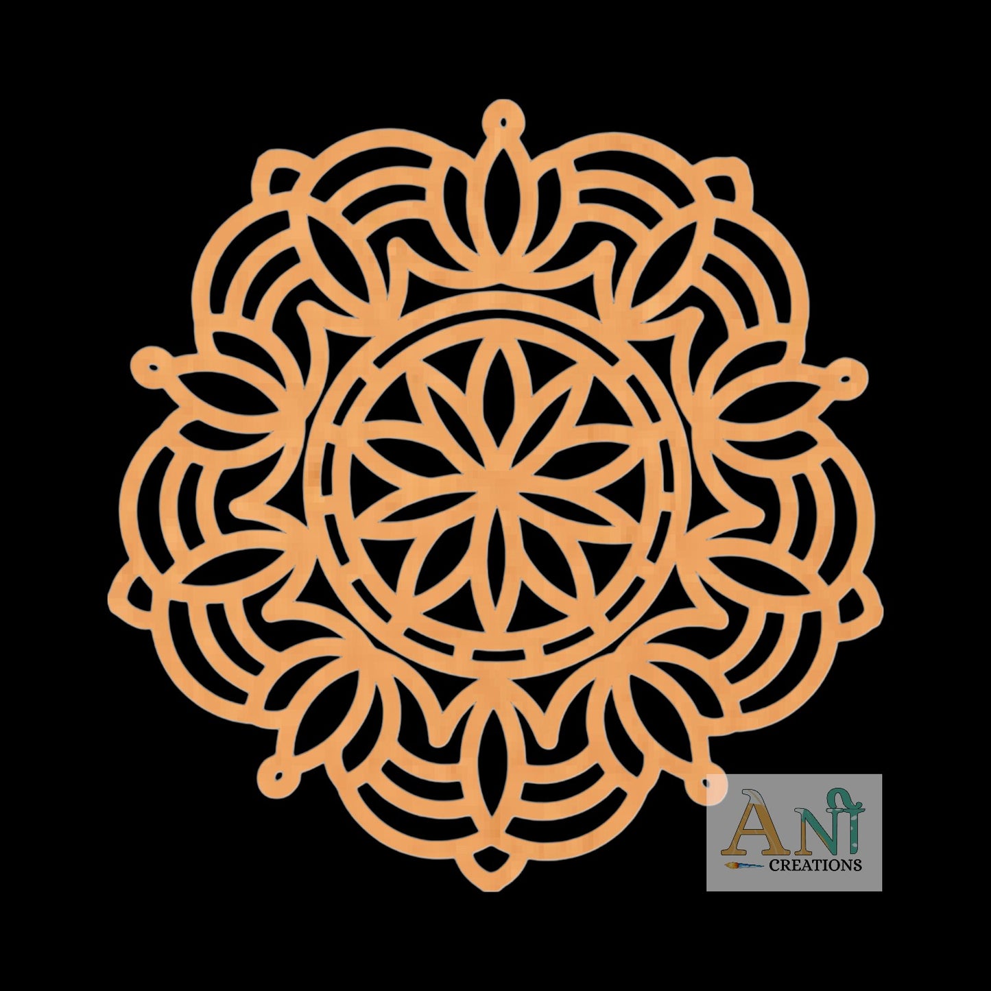 Mandala Base Cutout MDF Design 13