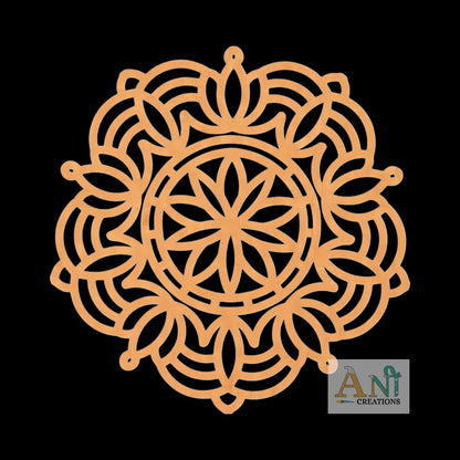 Mandala Base Cutout MDF Design 13