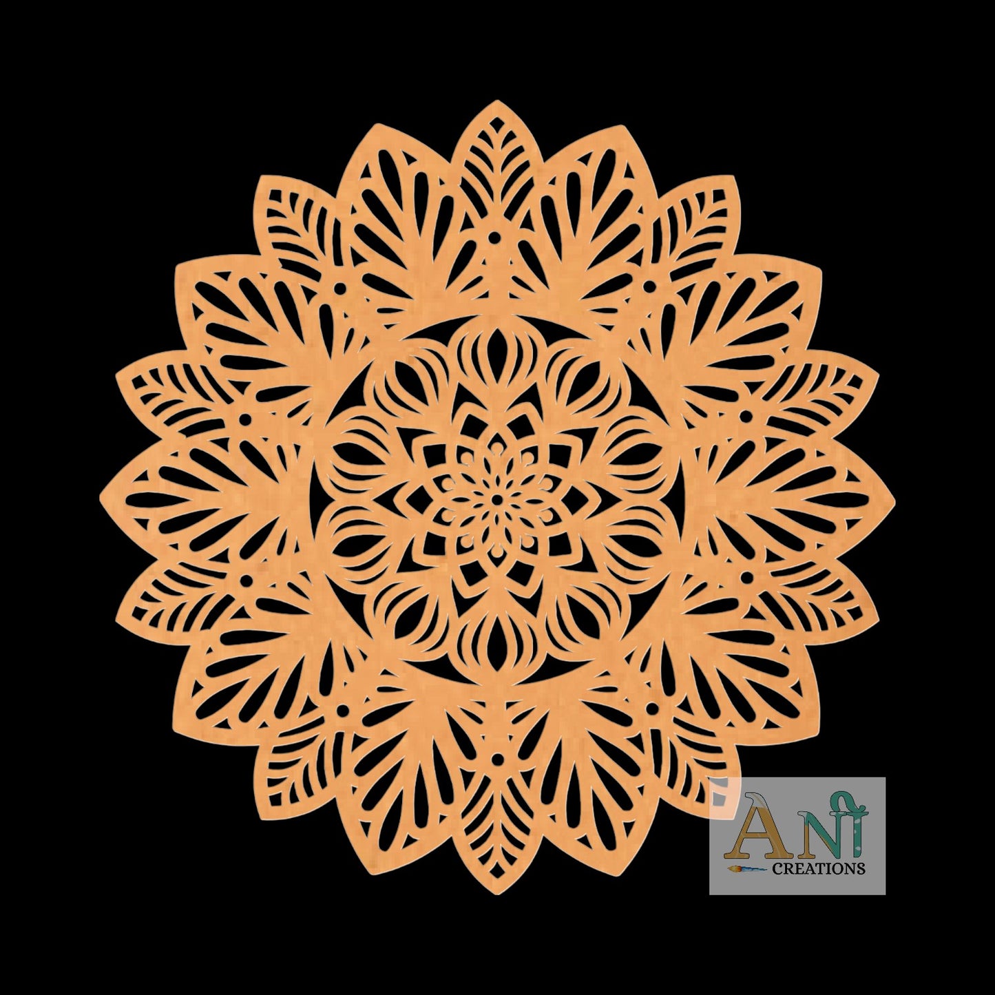Mandala Base Cutout MDF Design 8