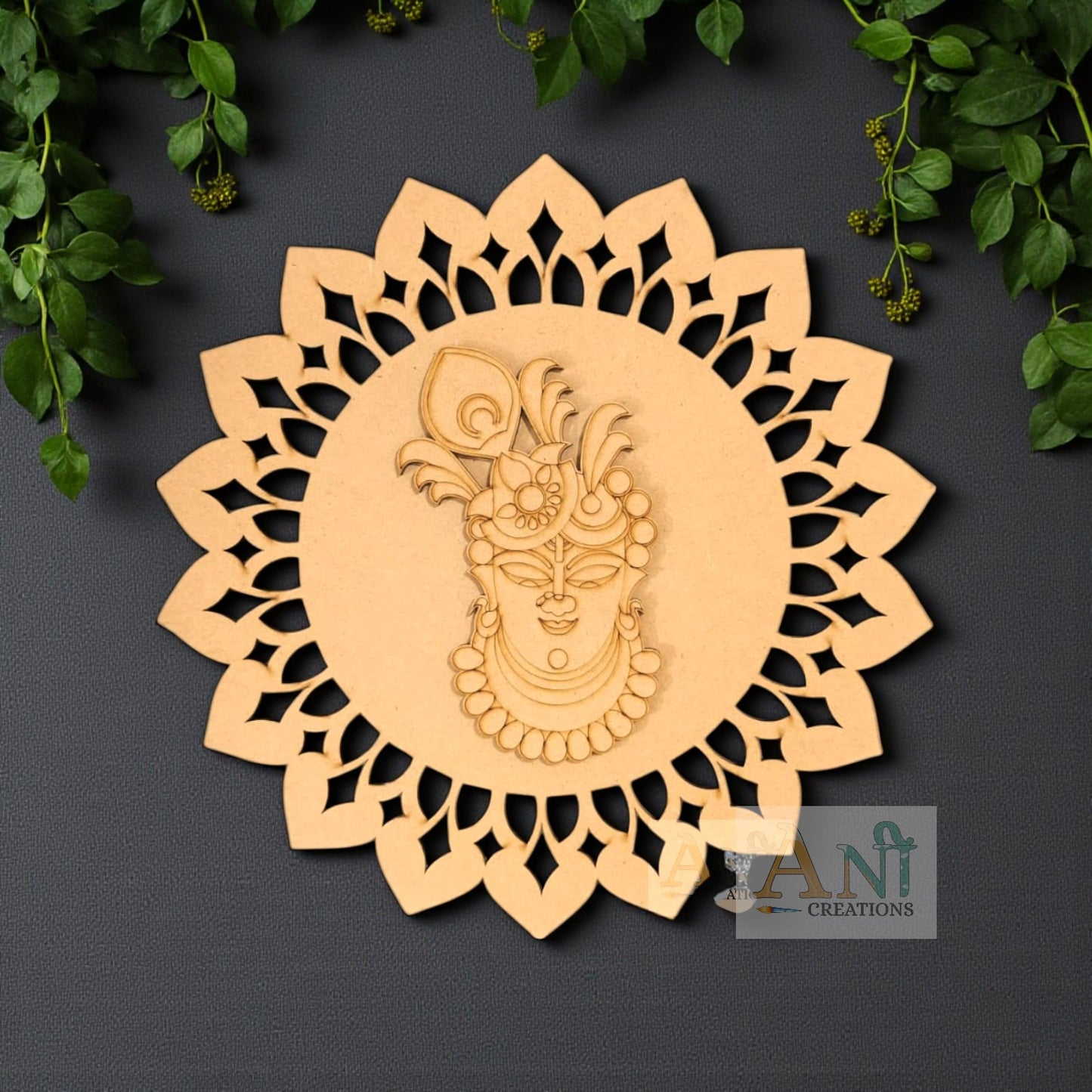 Mandala Base Cutout MDF Design 3