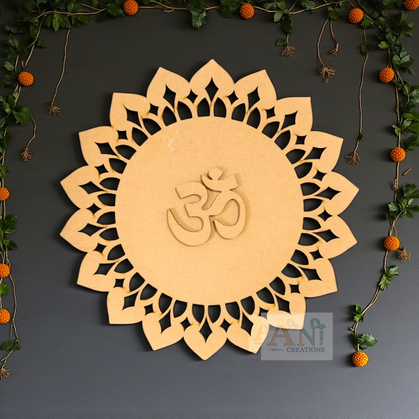 Mandala Base Cutout MDF Design 4