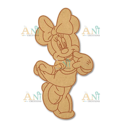 Minnie Mickey 2  MDF Cutout