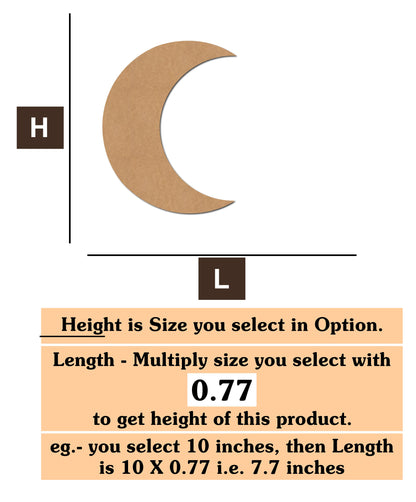 Moon MDF Cutout