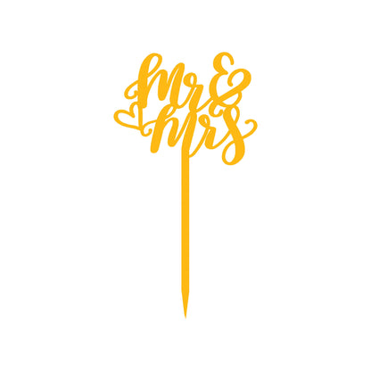Mr. & Mrs. 2 Cake  Topper