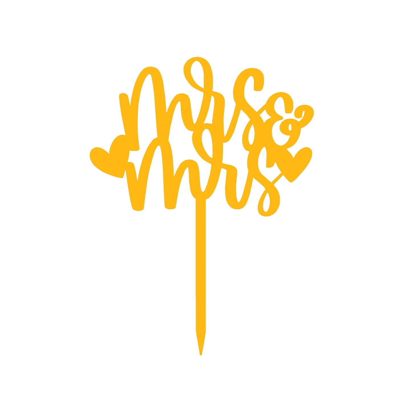 Mr. & Mrs. 3 Cake  Topper