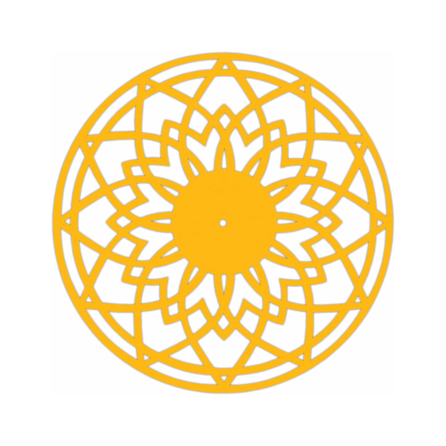 Golden Acrylic Number Clock Dial 1