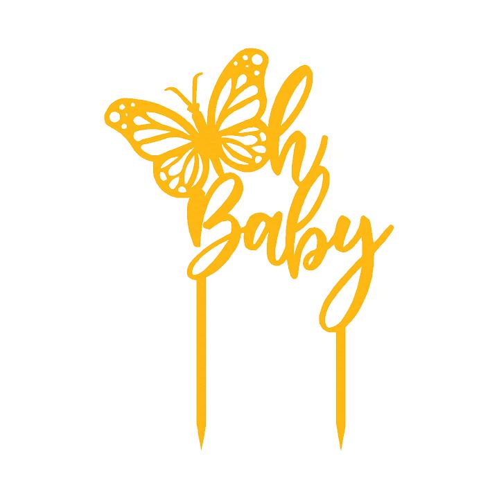 Oh Baby 1 Cake  Topper