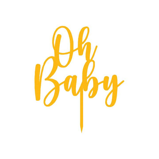 Oh Baby 2 Cake  Topper