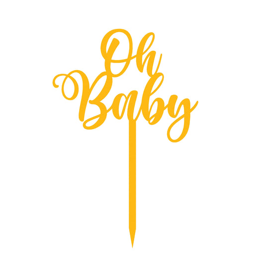Oh Baby 3 Cake  Topper