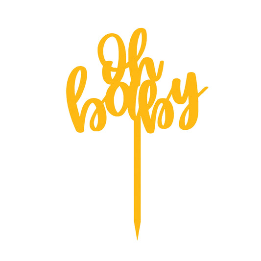 Oh Baby 4 Cake  Topper
