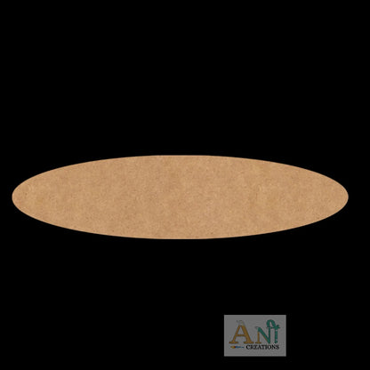 Oval Plank Cutout MDF Design 1