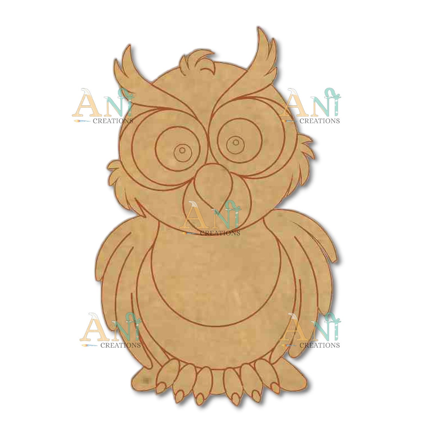 Owl 2 MDF Cutout