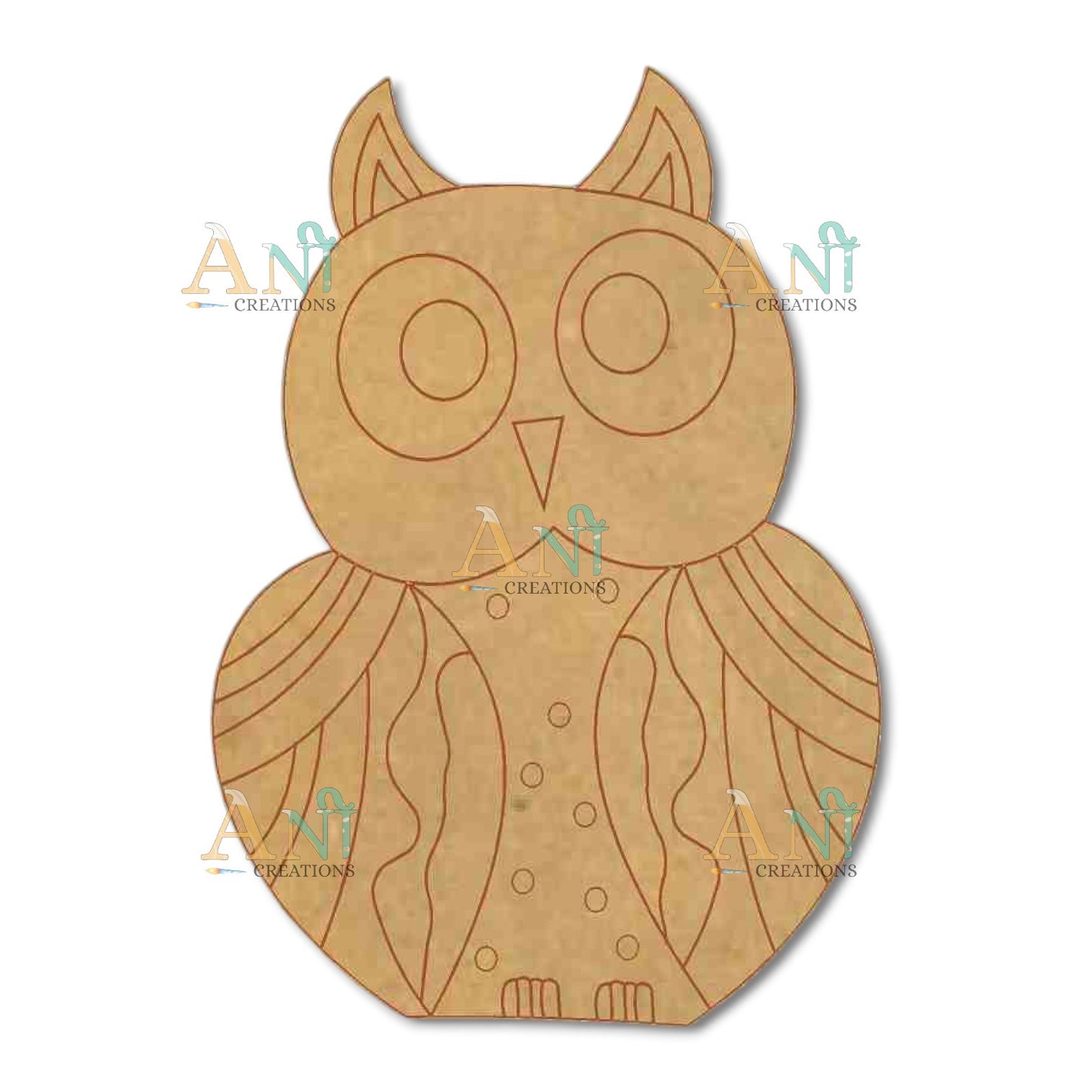 Owl 3 MDF Cutout