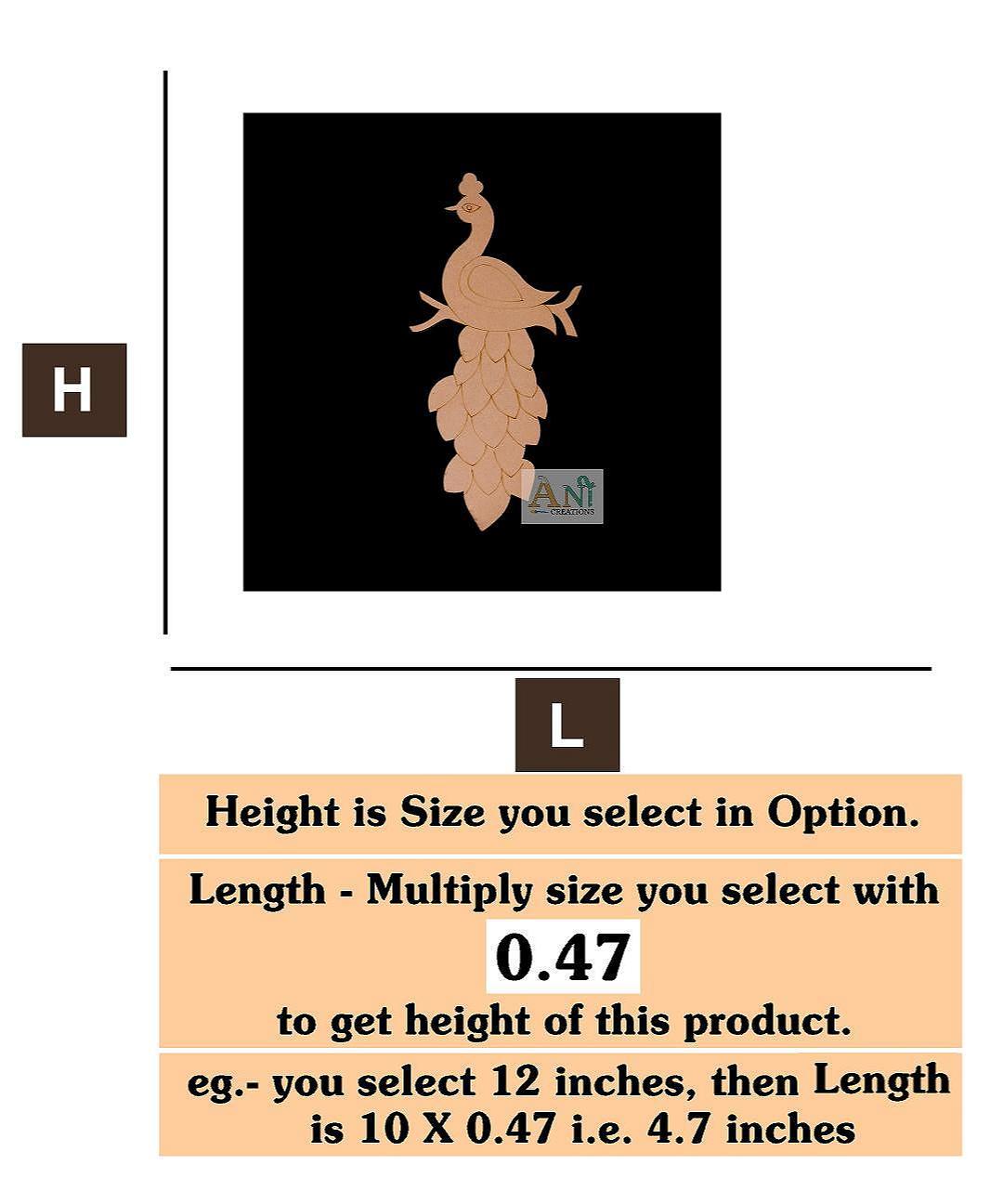 Peacock 3 MDF Cutout