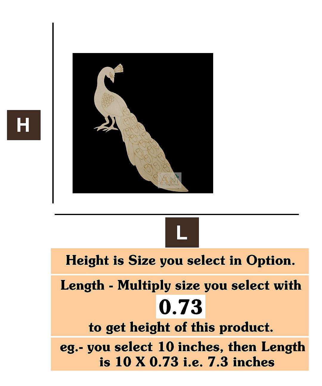 Peacock 1 MDF Cutout