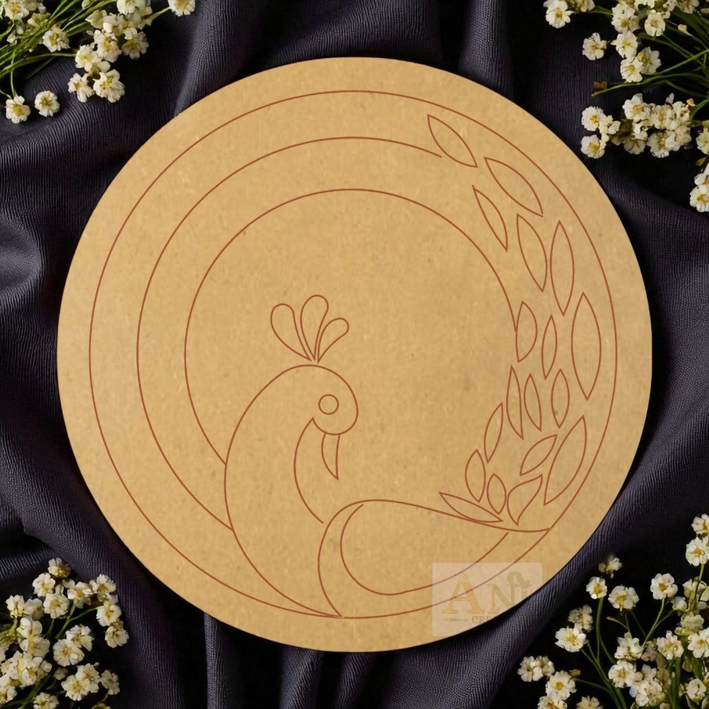 Peacock 9 MDF Premarked