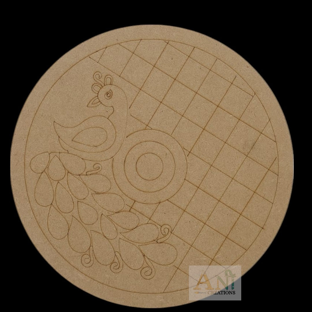 Peacock 16 MDF Premarked