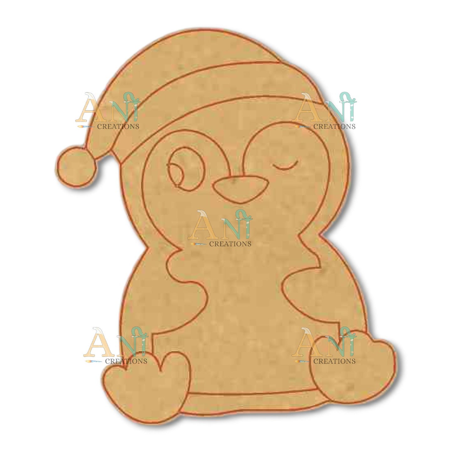 Penguins 11  MDF Cutout