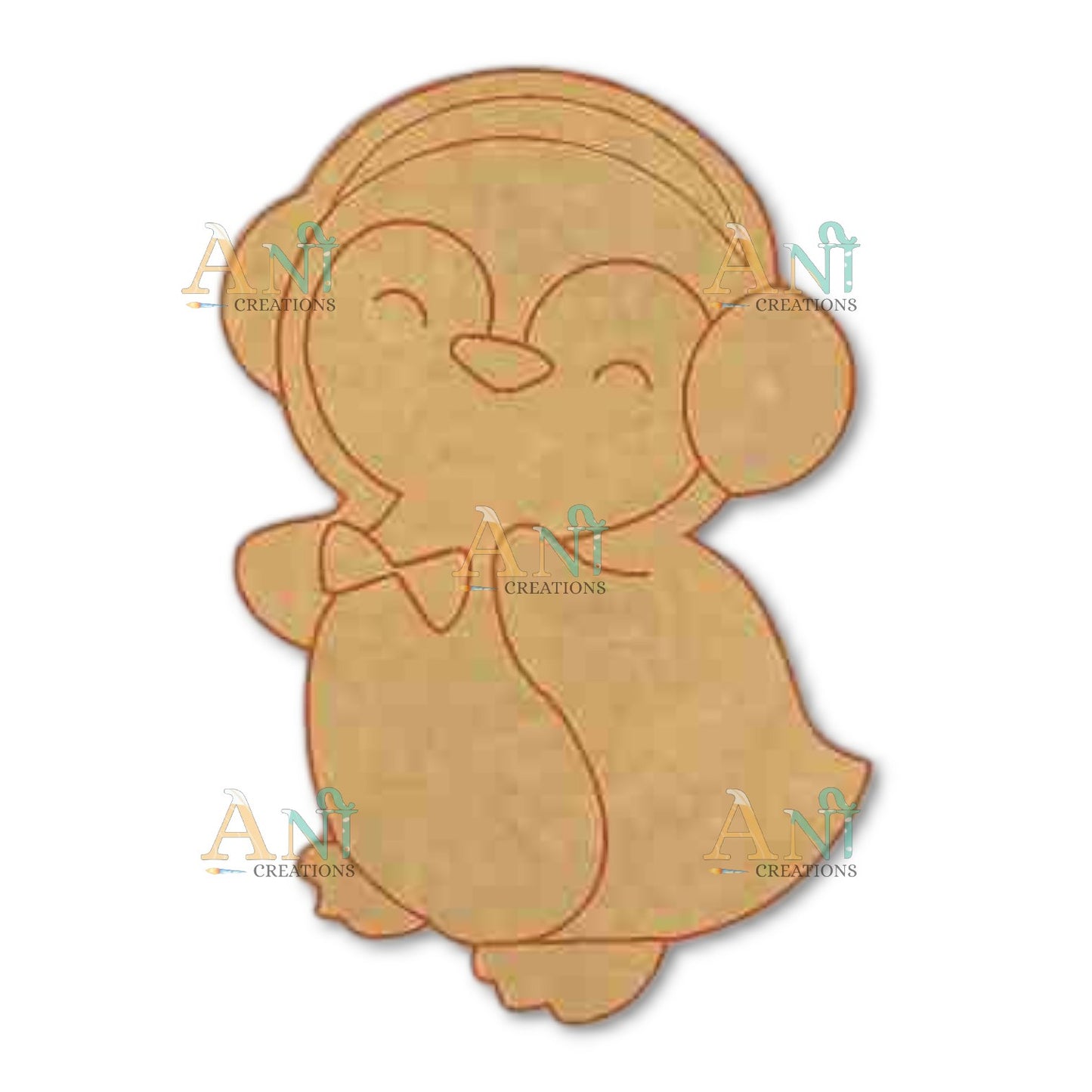 Penguins 18 MDF Cutout