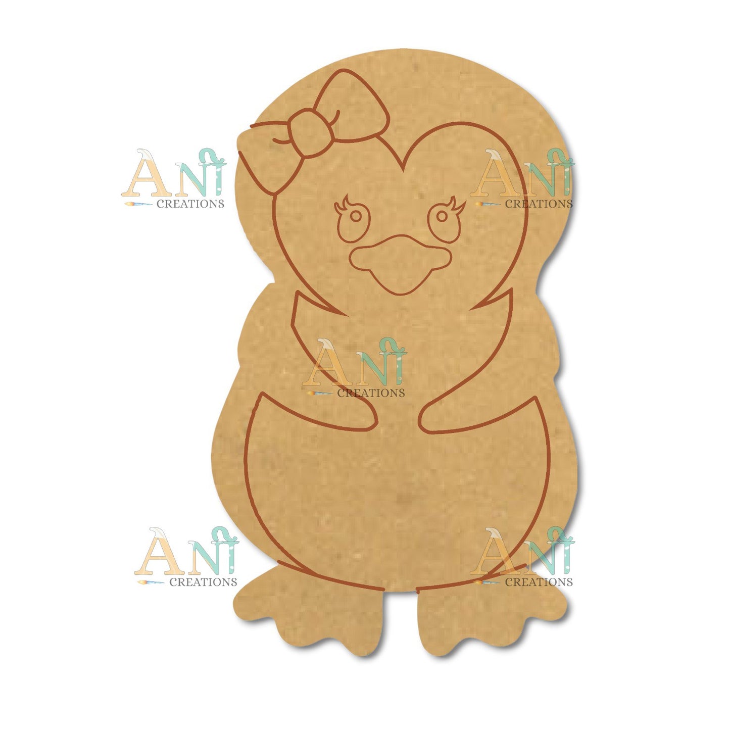 Penguins 3 MDF Cutout