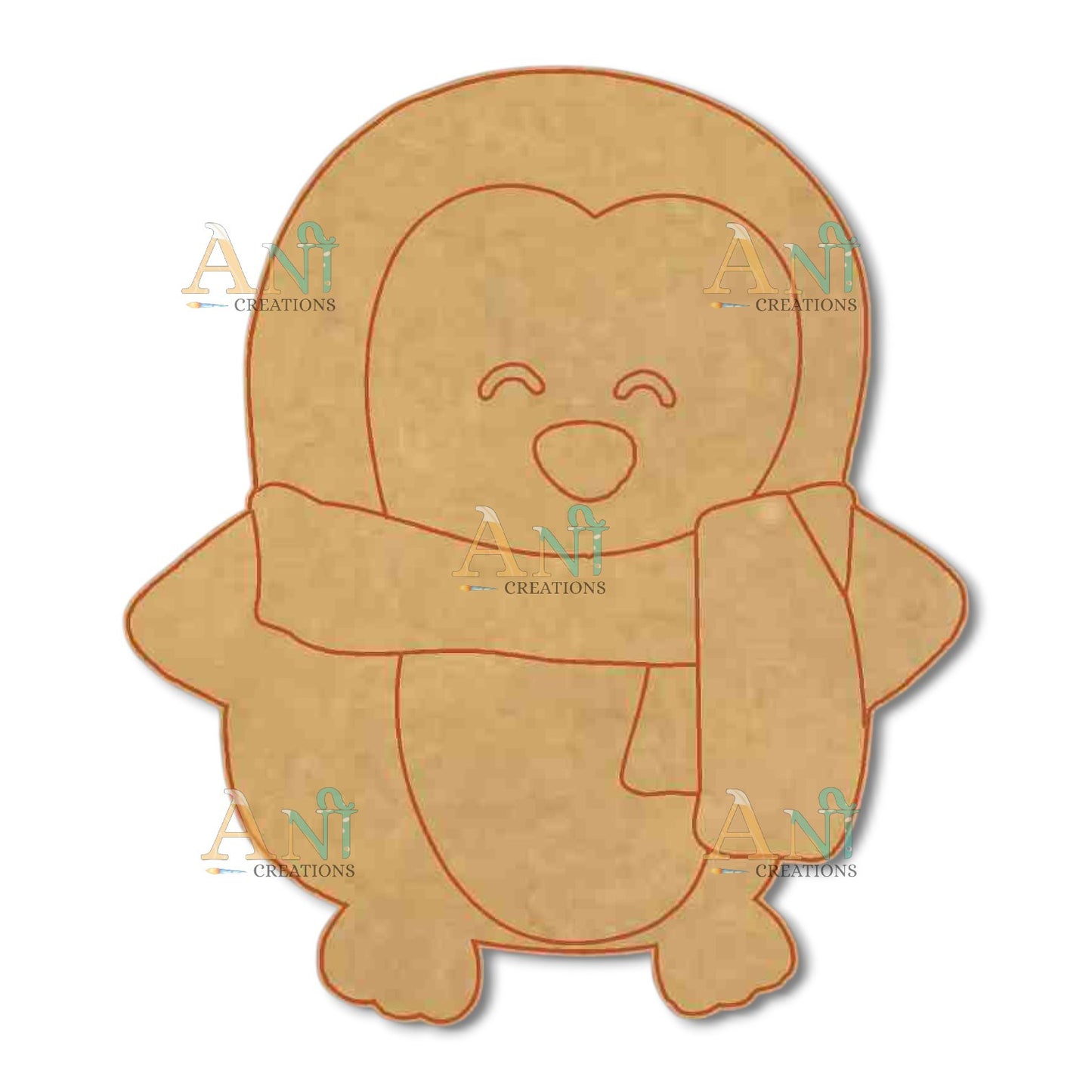 Penguins 9  MDF Cutout