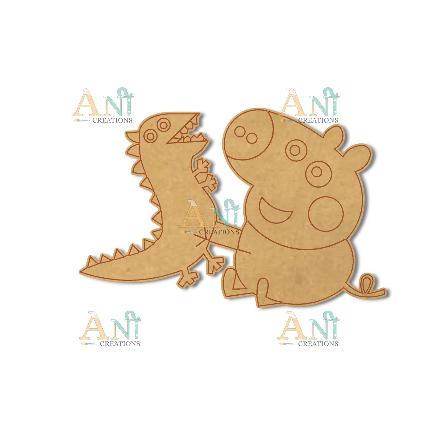 Peppa Pig 2  MDF Cutout