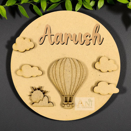 Parachute Cloude Name Plate