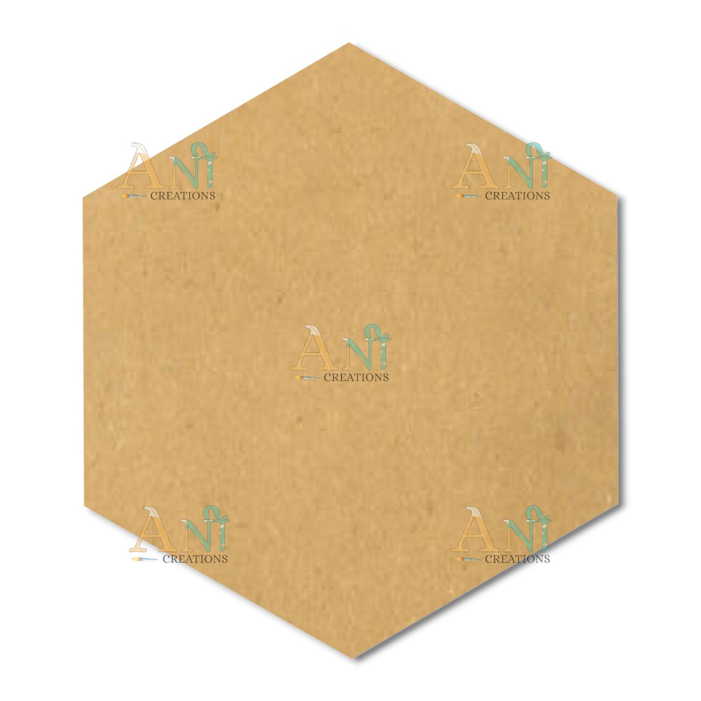 Plain Hexagon Mdf