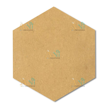 Plain Hexagon Mdf