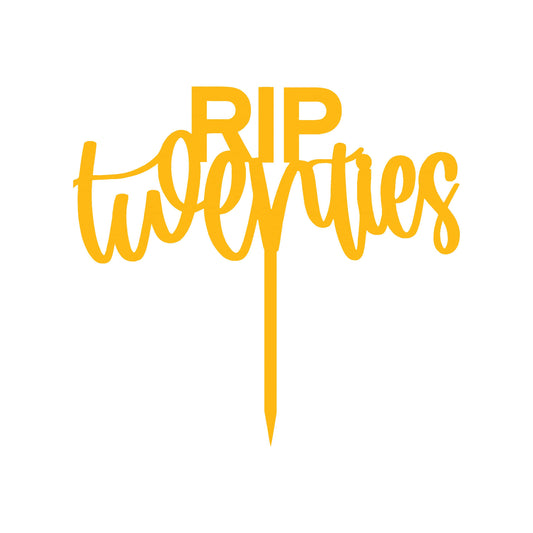 RIP Twenties Cake Topper