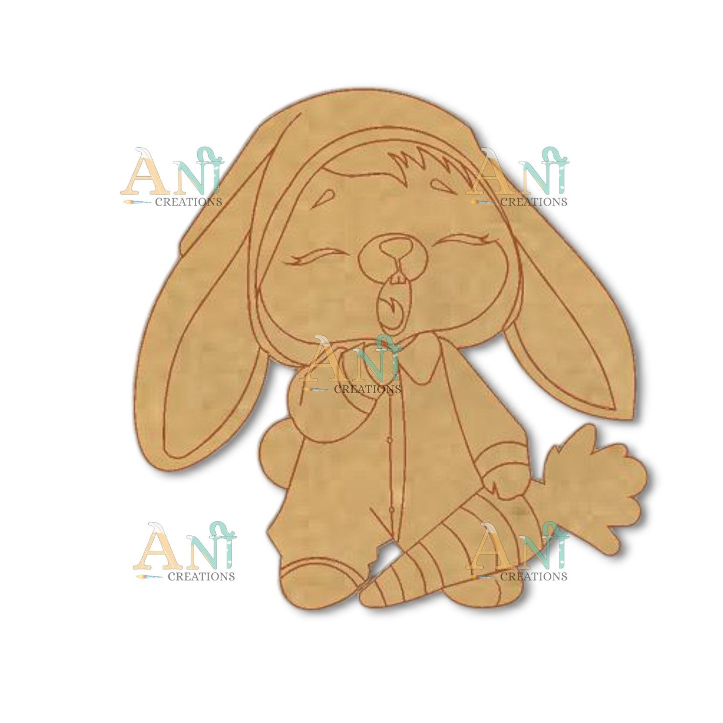 Rabbit 2  MDF Cutout