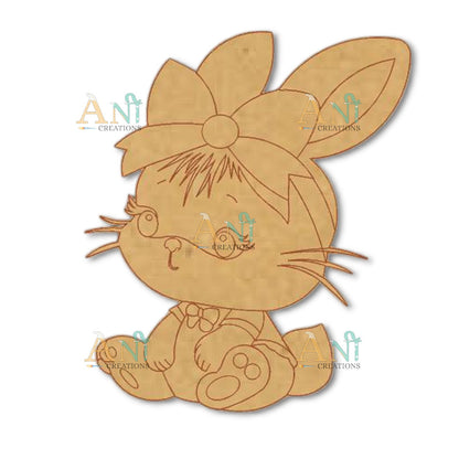 Rabbit 5  MDF Cutout