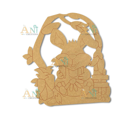Rabbit 8  MDF Cutout