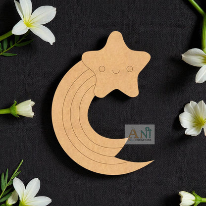 Rainbow Star Pre Marked 08 MDF Cutout