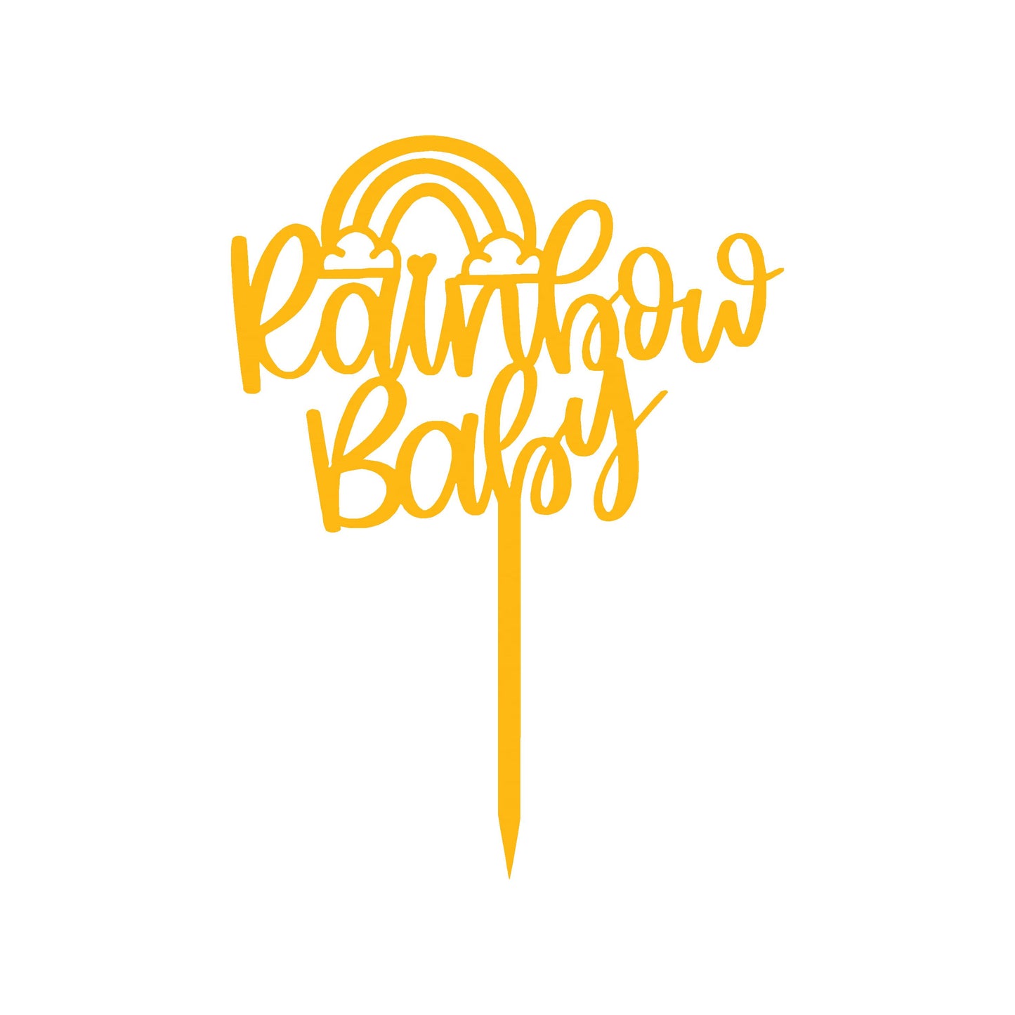 Rainbow Baby Cake Topper