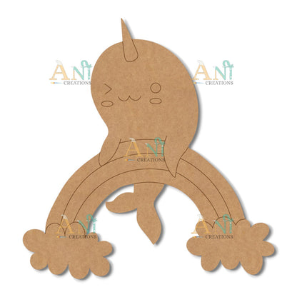 Rainbow Fish MDF Cutout