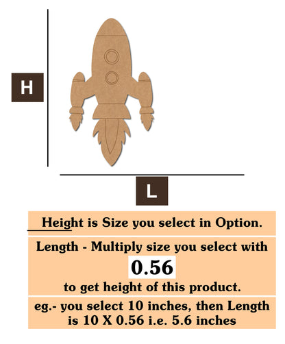 Rocket 01 MDF Cutout