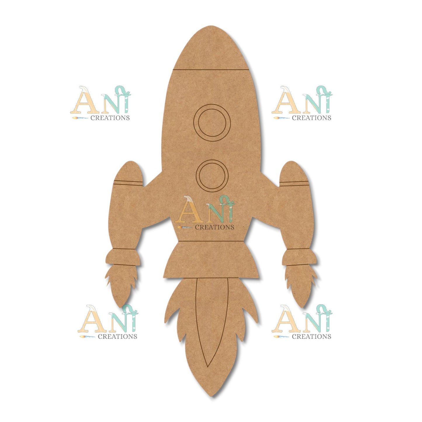 Rocket 01 MDF Cutout