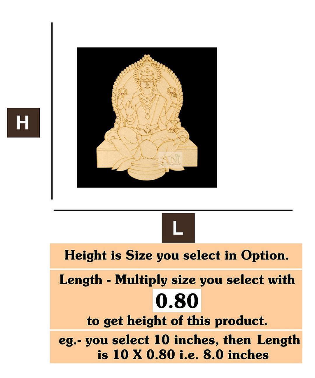 Lakshmi ji  MDF Cutout