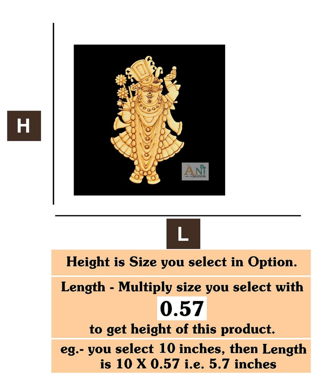 Shreenath ji 6 MDF Cutout