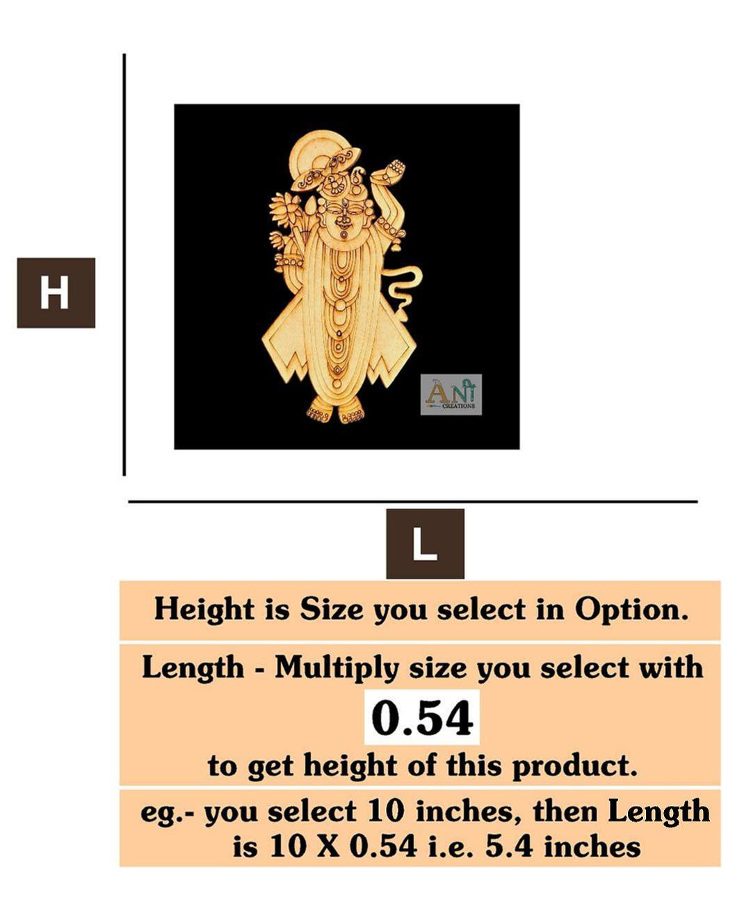 Shreenath ji 4 MDF Cutout