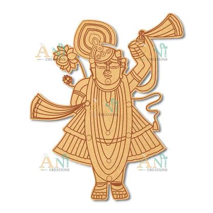 Shreenath ji 2 MDF Cutout
