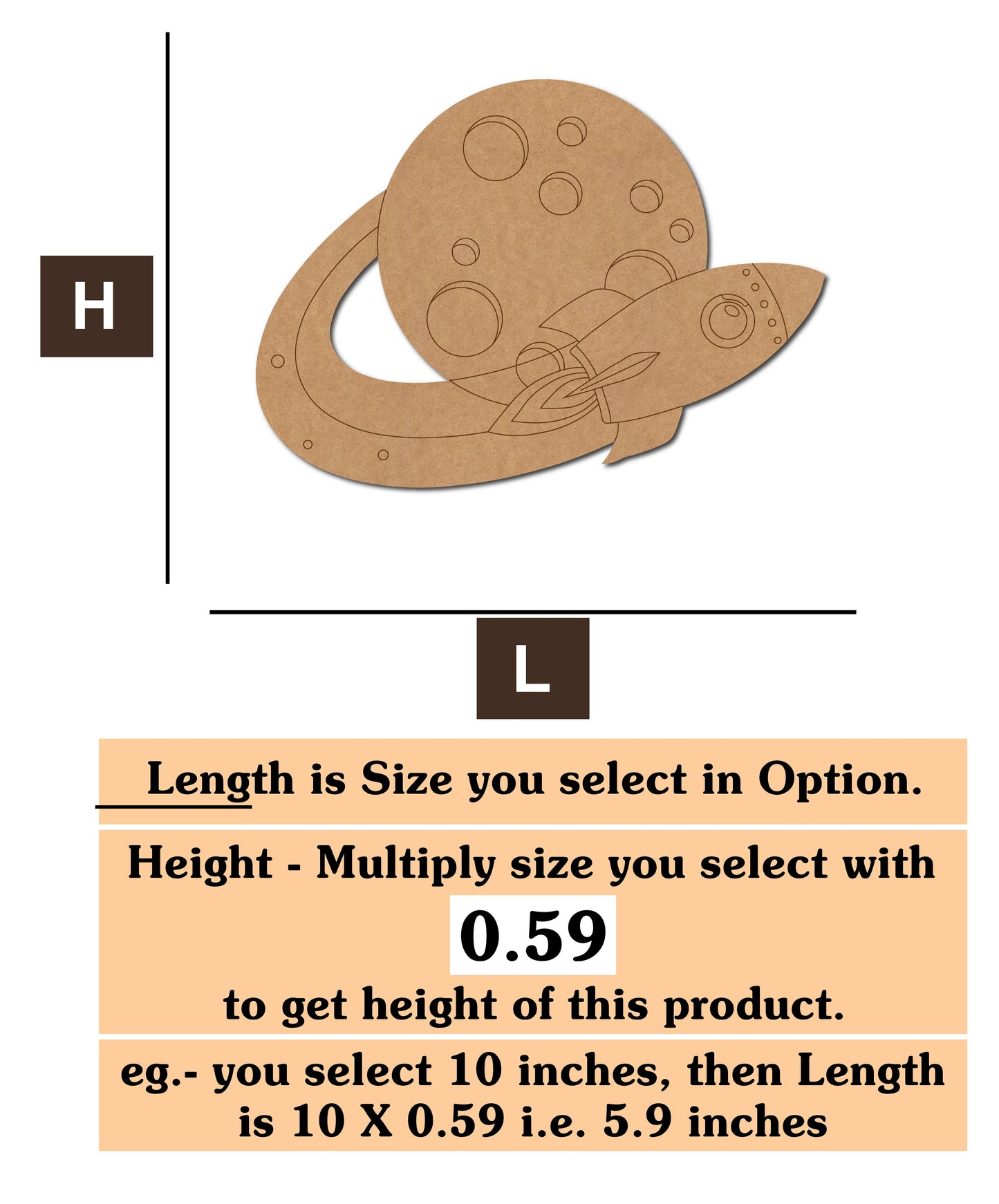 Space Planet 02 MDF Cutout